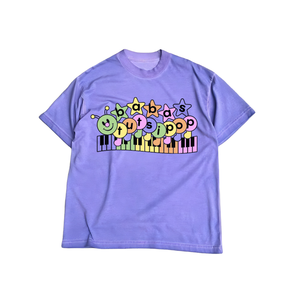 t-shirt baby gusanito morada
