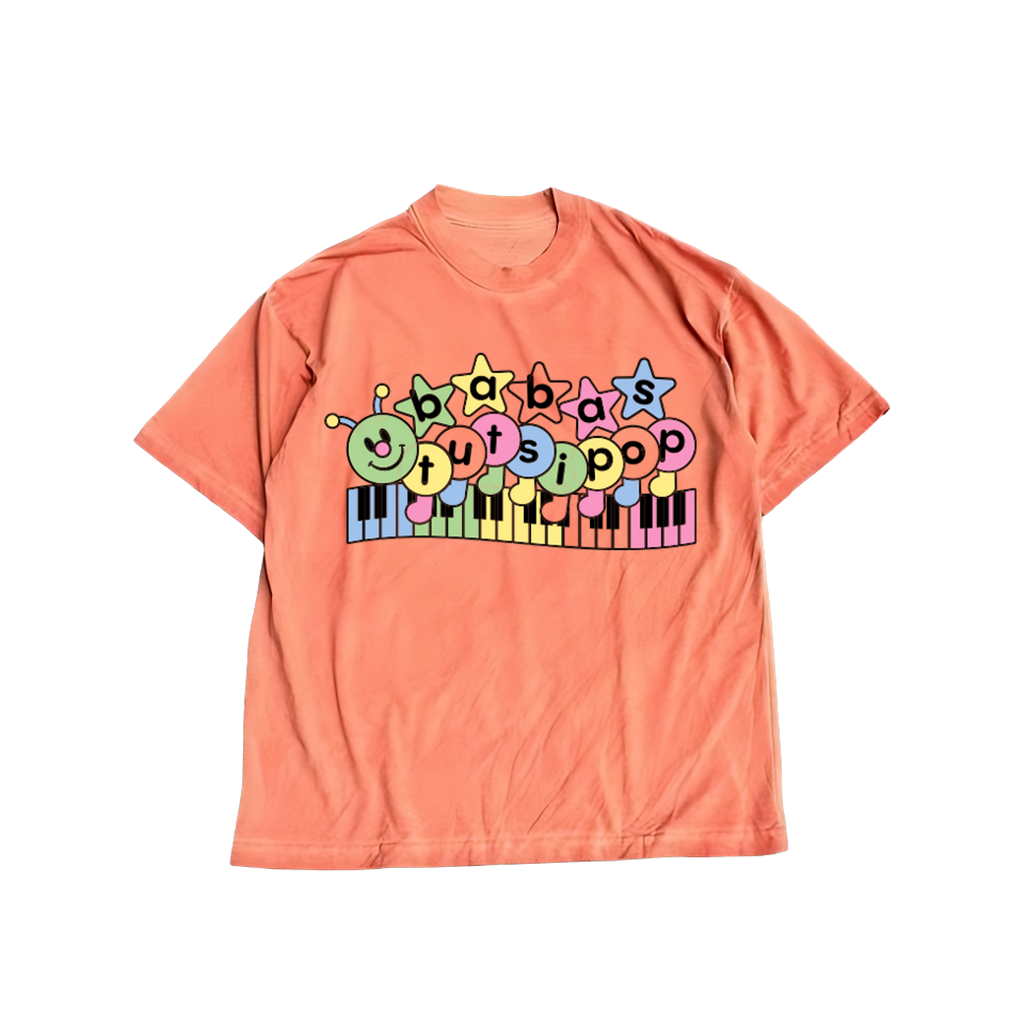 t-shirt baby gusanito naranja