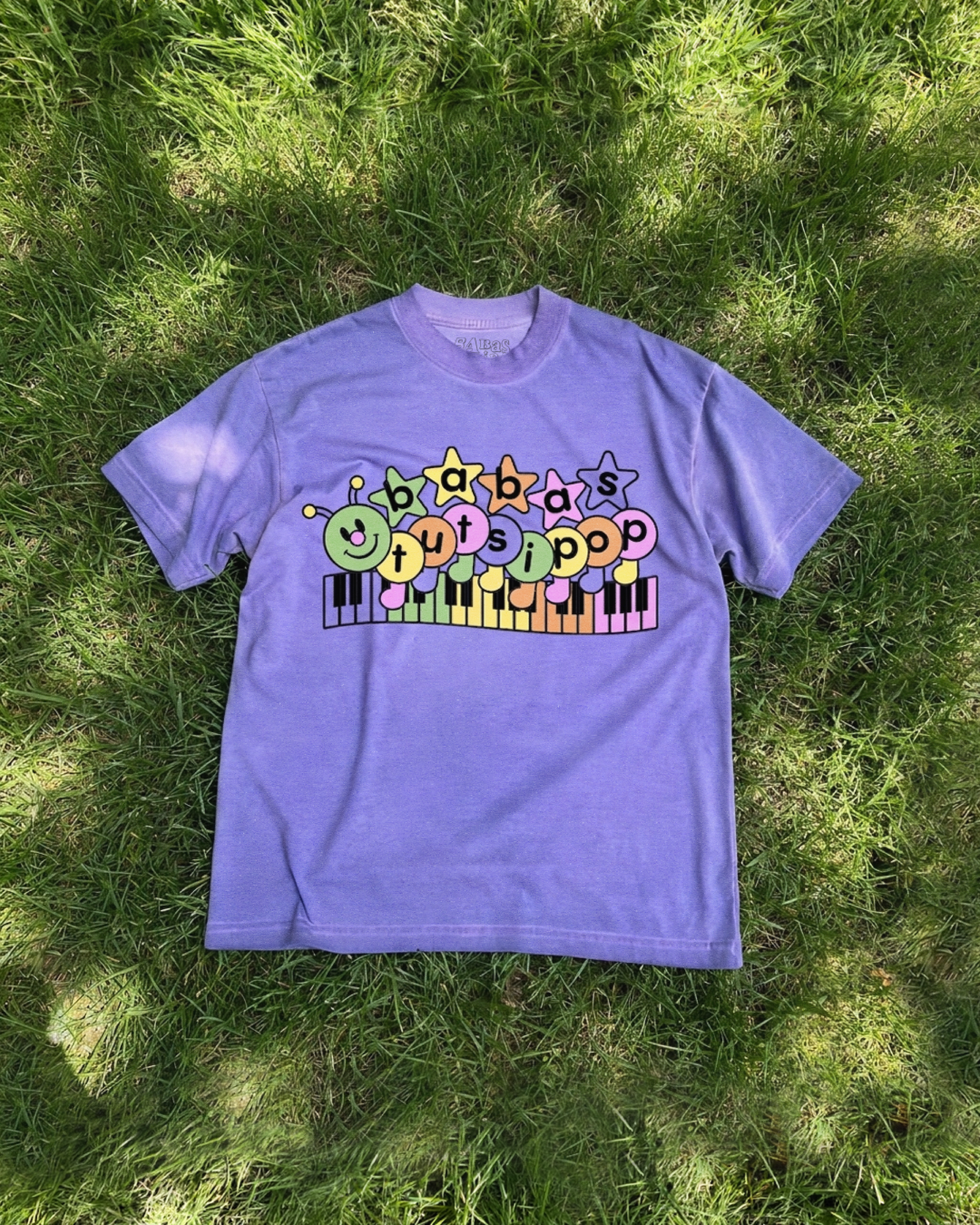 t-shirt baby gusanito morada